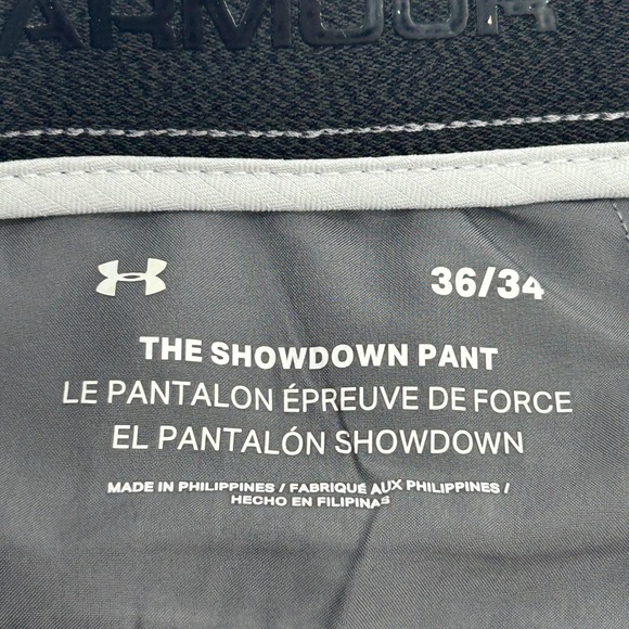 Under Armour Showdown Golf Pants 36x34 Gray Athletic Fit Straight Leg - Picture 3 of 10